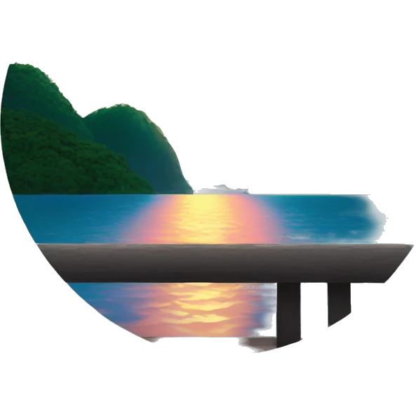 atardecer en rio emoji