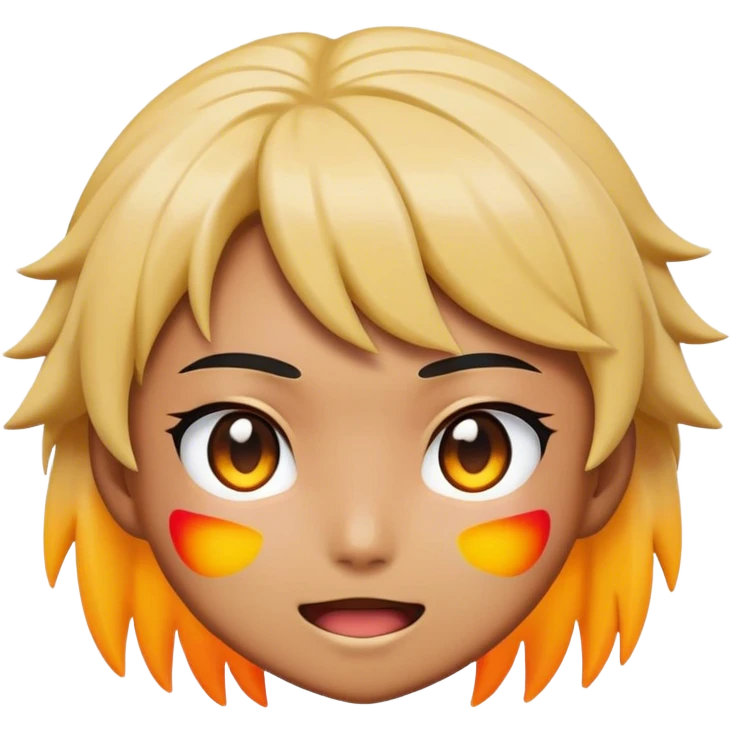Cinematic Realistic Anime Pop Culture Emoji, featuring a dynamic, stylized portrayal of iconic anime characters rendered with vibrant textures and energetic, colorful lighting. emoji