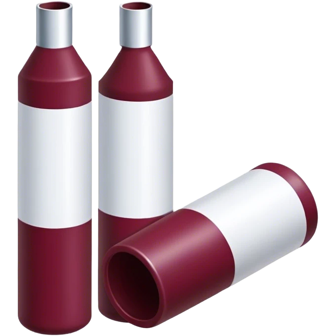 burgundy two painting tube emoji