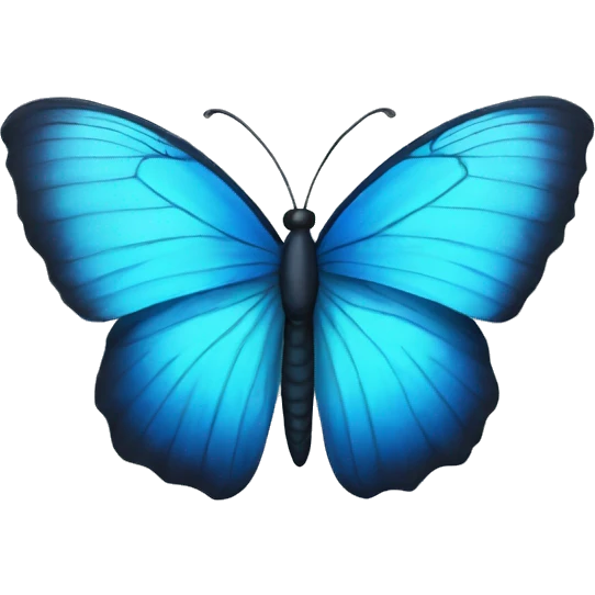 A Blue butterfly emoji