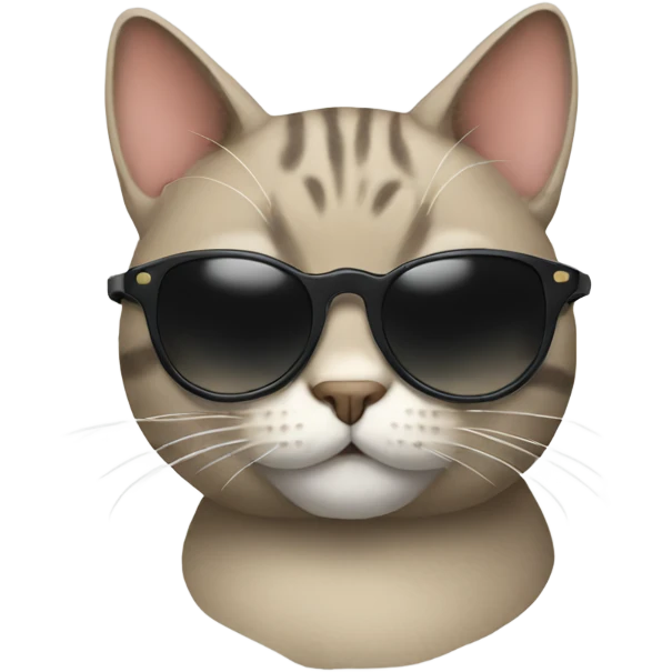 Cat with sunglasses emoji