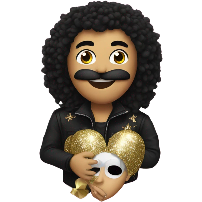 New years with kiss emoji