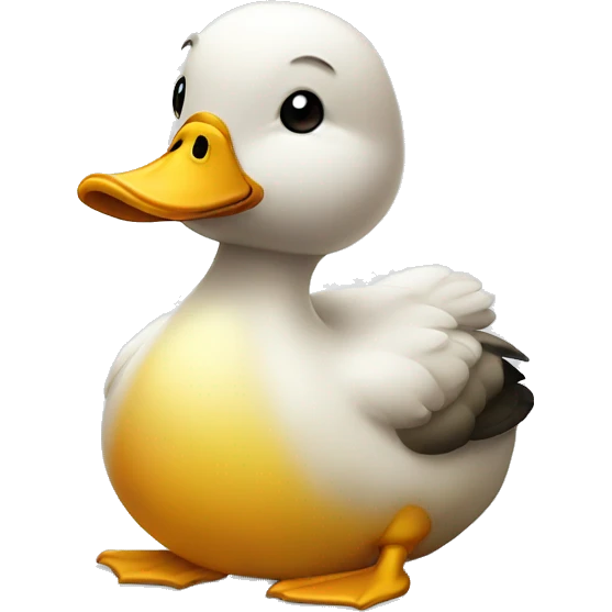 A sad duck emoji