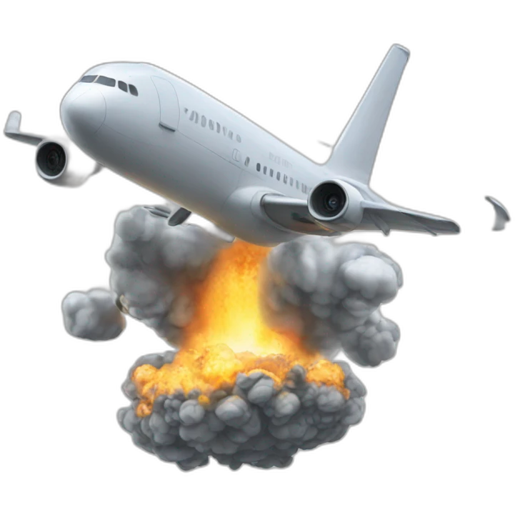 Avion explose tour emoji