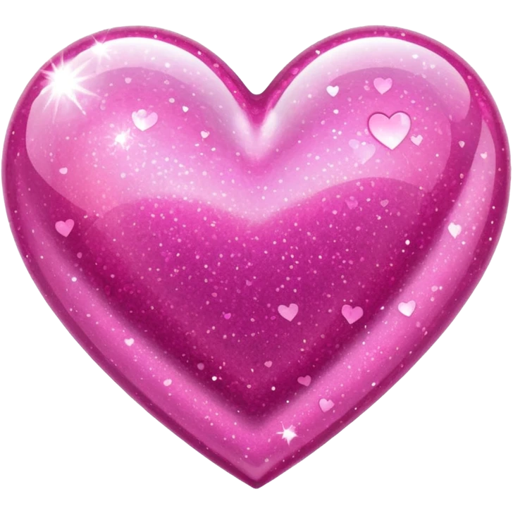 Pink sparkly heart emoji