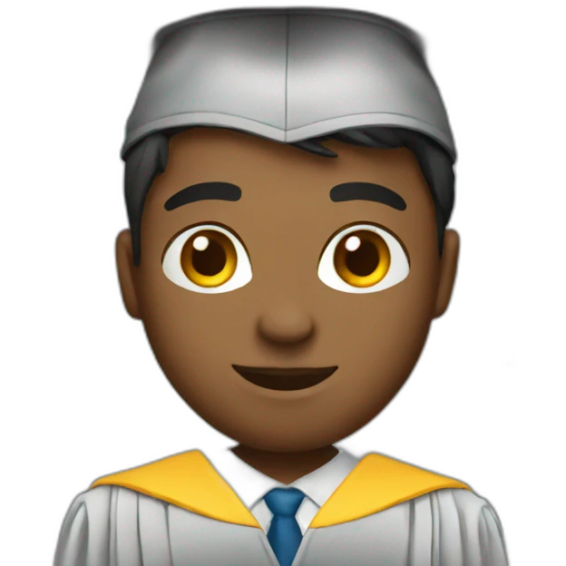 graduating student emoji