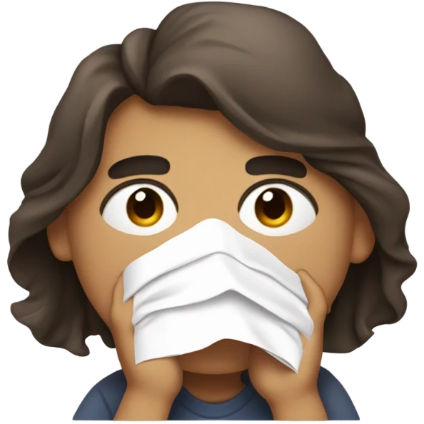 Sick tired emoji