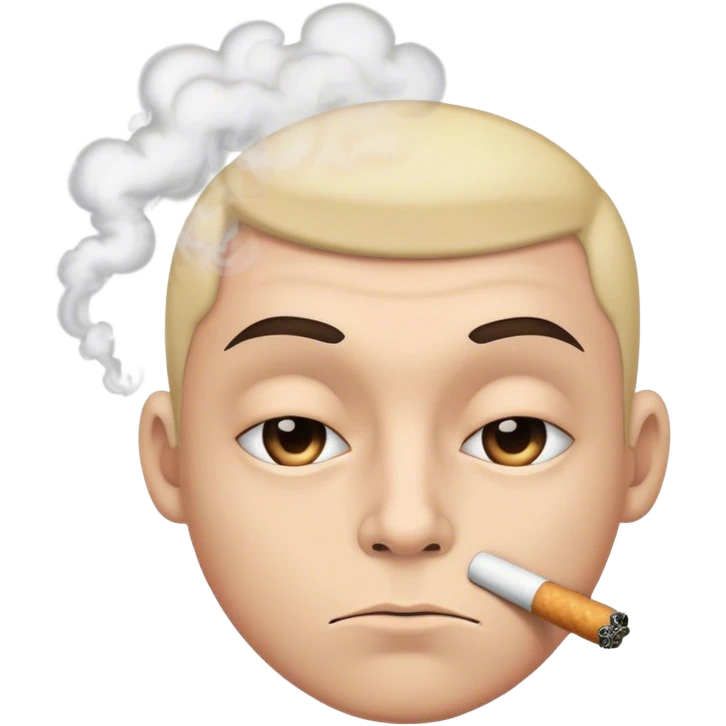 Face smoking emoji