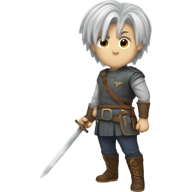 Realistic trunks with sword emoji