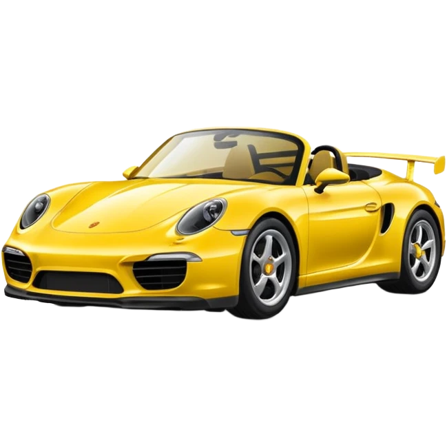 Yellow Porsche emoji