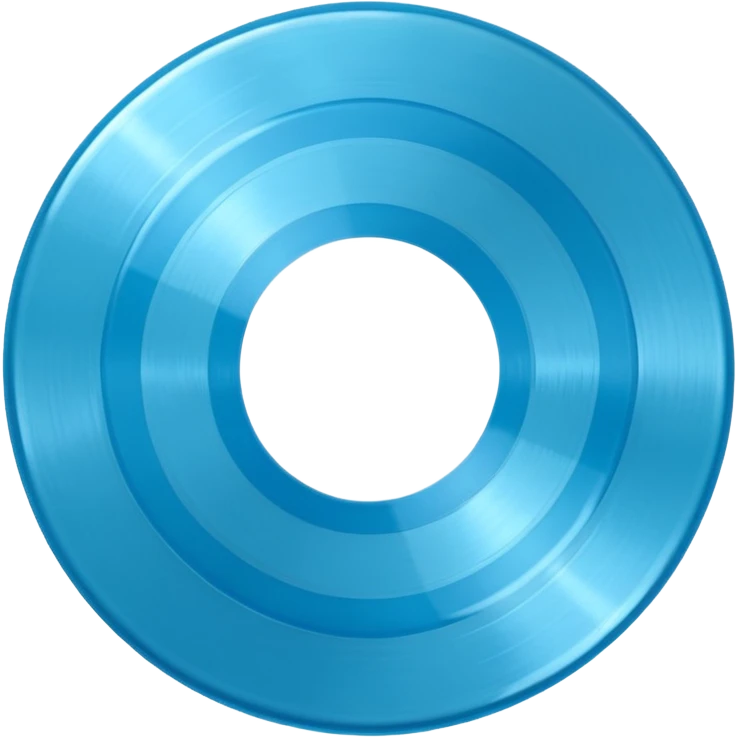 Light blue vinyl record emoji