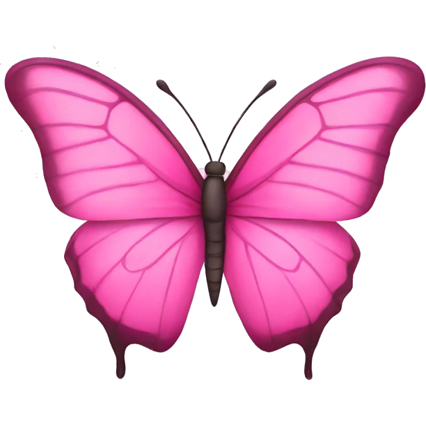 pink butterfly  emoji