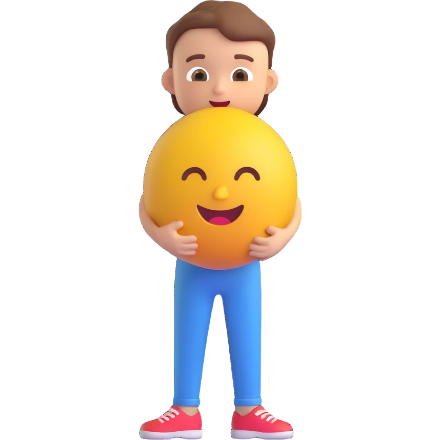 a boy, 3D emoji style emoji