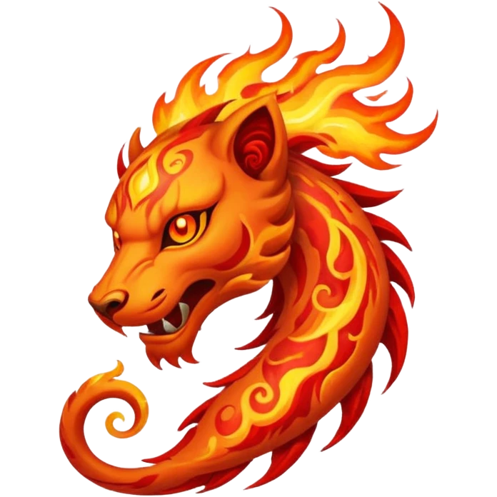 fire elemental tattoo emoji