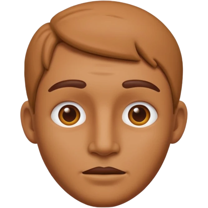 Clay man face emoji