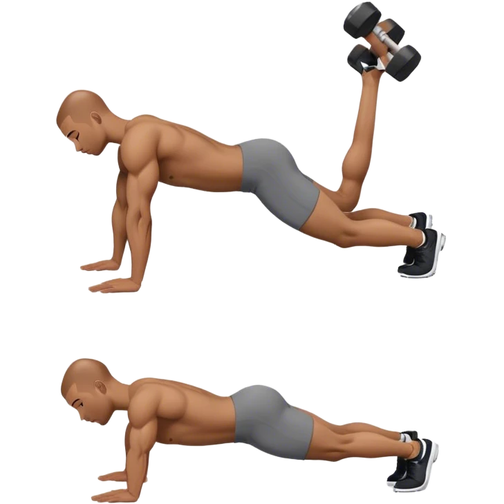 side-view man weighted glute-bridges emoji