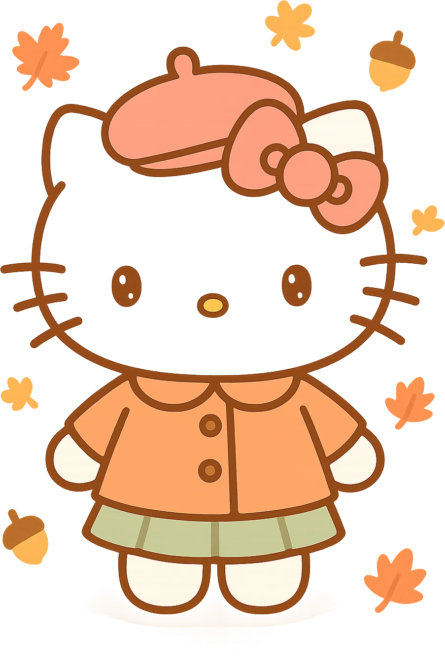 Hello Kitty Autumn Style emoji