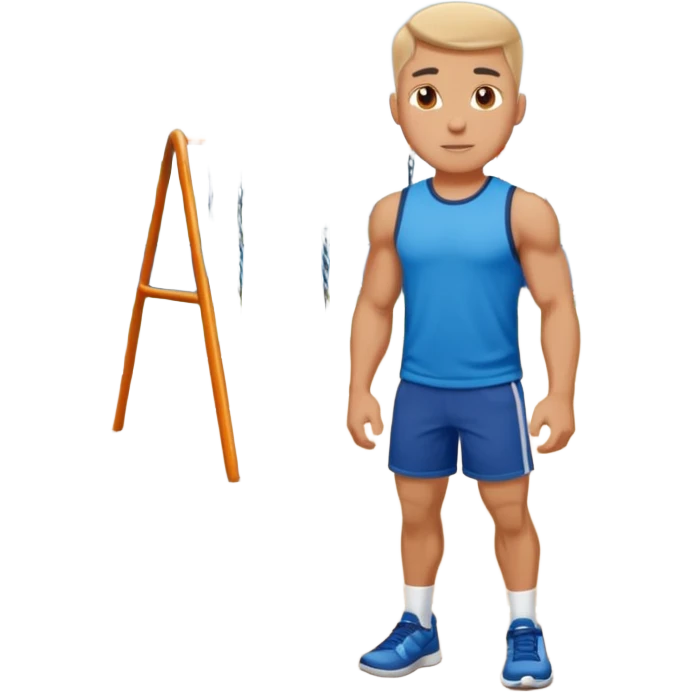 white sportsman in the playground emoji