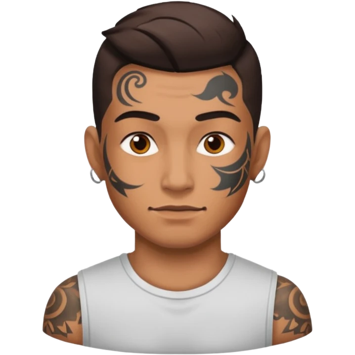 a tatooed man emoji