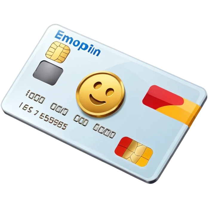 Credit card with chip emoji