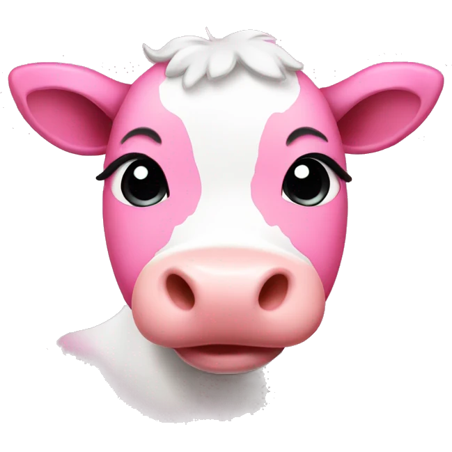 pink cute cow emoji