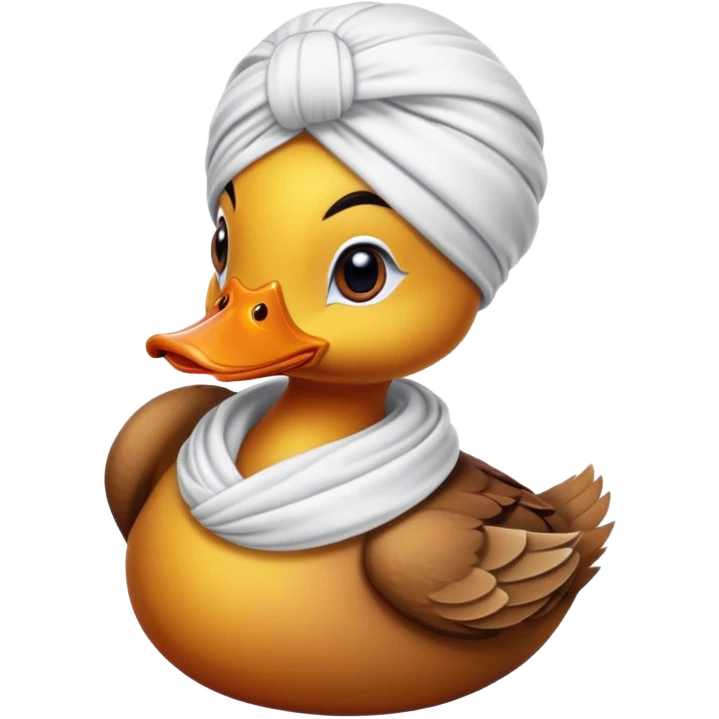 duck wearing turban emoji