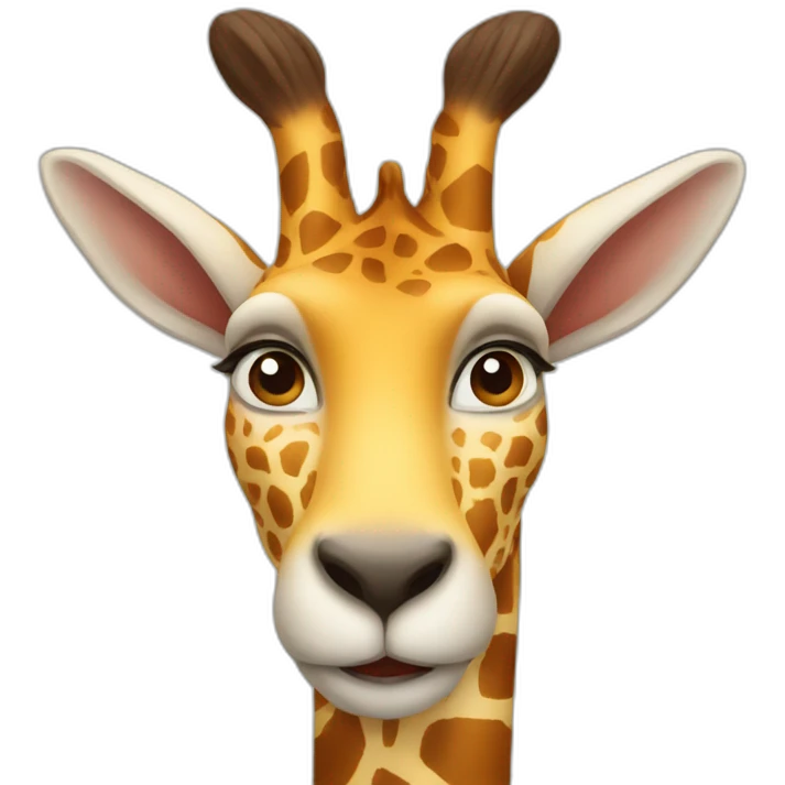 Lapin girafe emoji