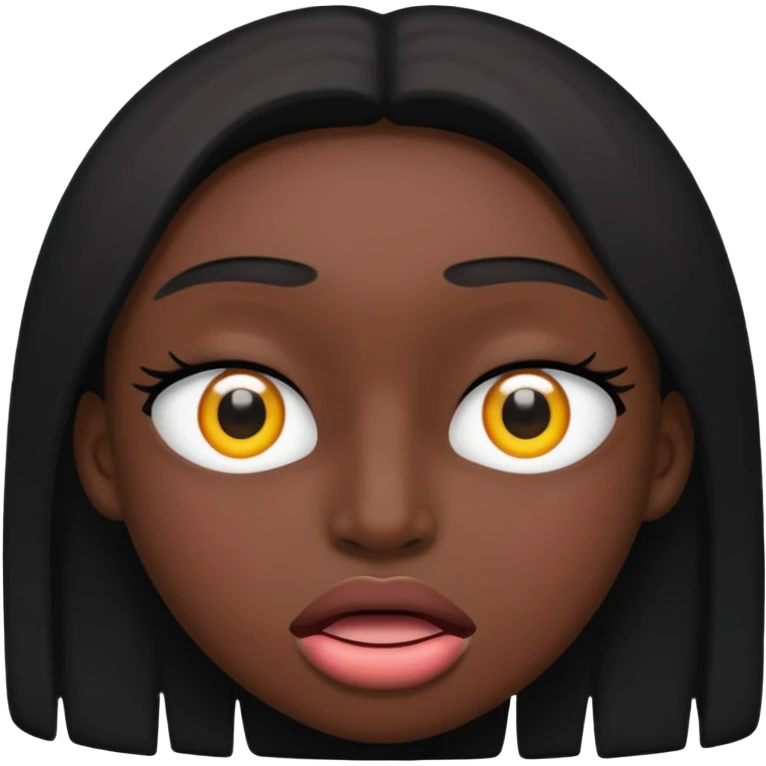 make this emoji 😵 black but the eyes and the mouth should be withe no it should be the same emoji