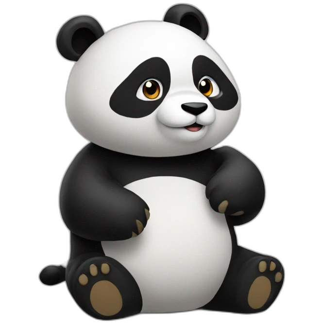 Chat sur panda emoji