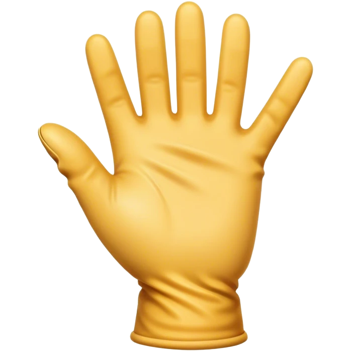 Transparent hand in glove  pointing gesture emoji