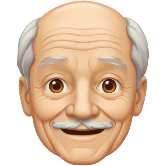 old man with beauty face pack   emoji
