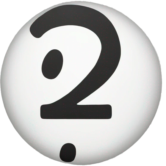 An exclamation sign but the point should be a large circle emoji