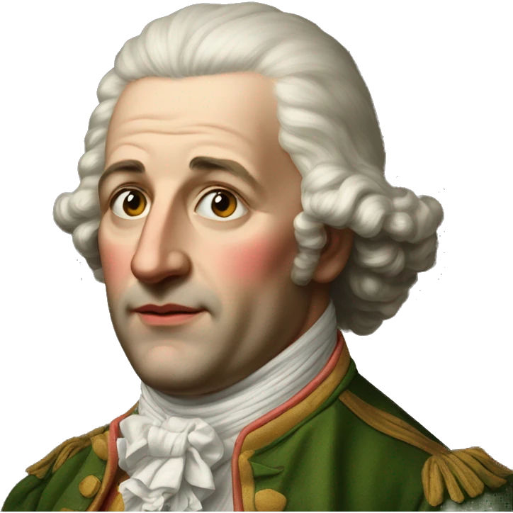 photorealistic German XVIII century emoji