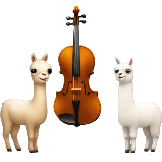 Violonchelo+llamas emoji
