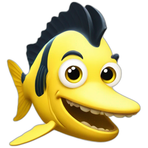 Ash banana fish emoji