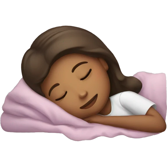 Cute girl sleeping  emoji