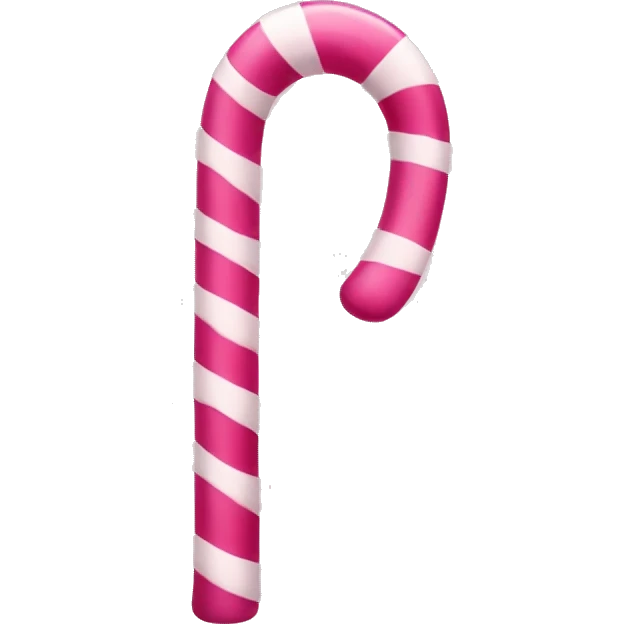 pink candy cane emoji