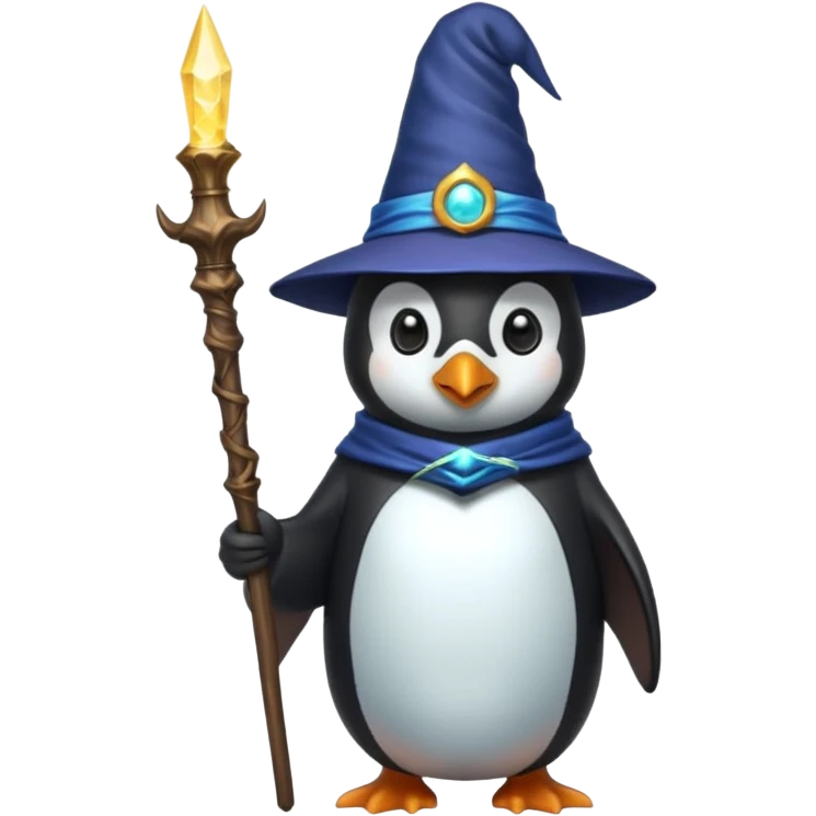 Penguin Wizard emoji