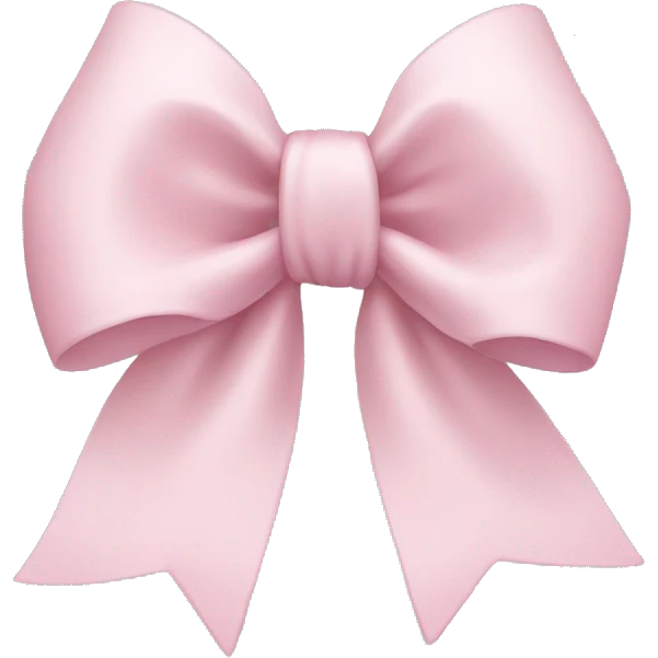 Light pink bow emoji
