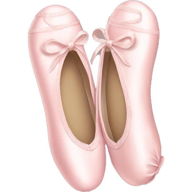 Pale pink ballet shoes emoji