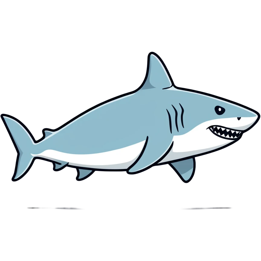 three-legged shark wearing Nike shoes emoji
