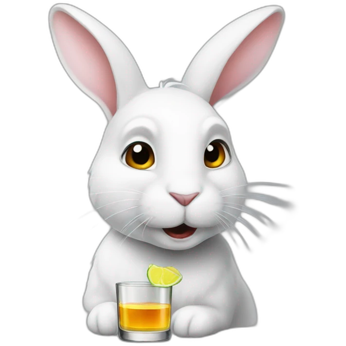 white rabbit drink tequila emoji