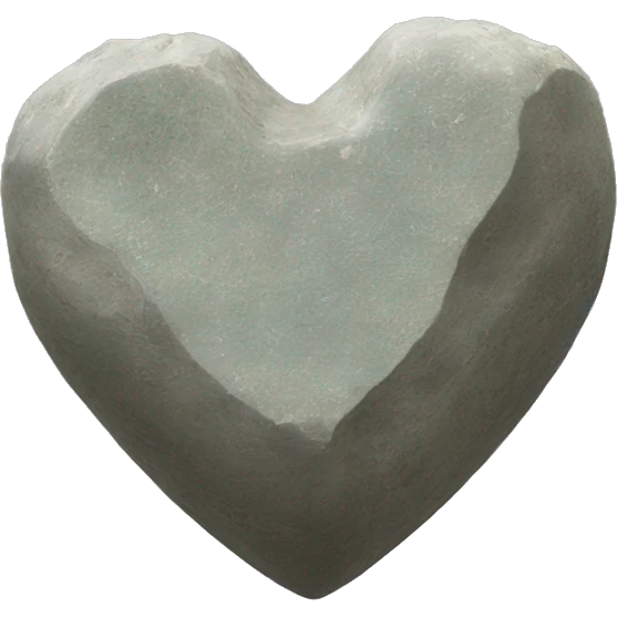 Piedra corazón piedra emoji