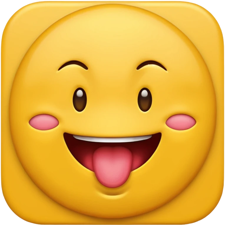 emoji face biting its lip, playful expression emoji