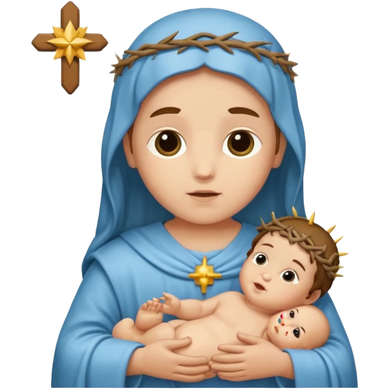 baby jesus no mom emoji