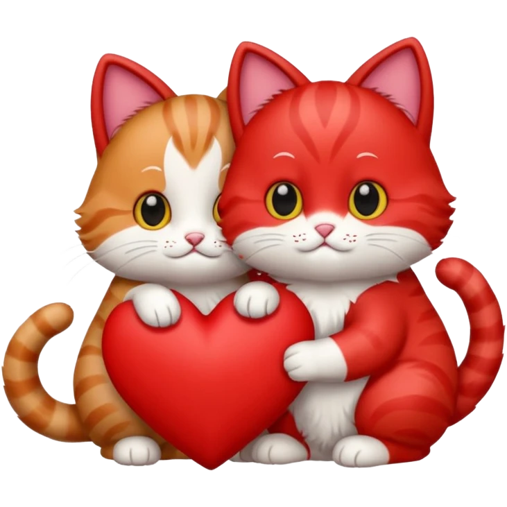 coeur et chats emoji