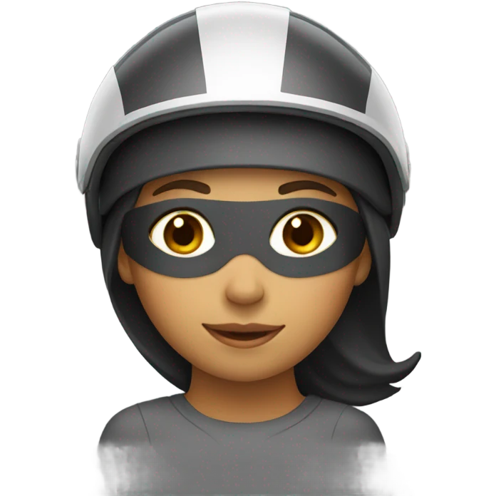 Girl with helmet  emoji