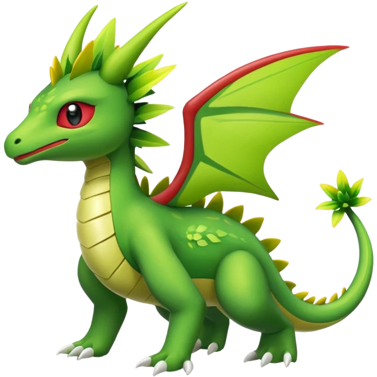 Shiny Exotic Flygon-Shaymin-Meganium-Hybrid-Creature emoji