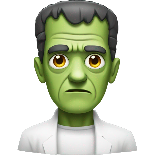 Frankenstein with google eyes emoji