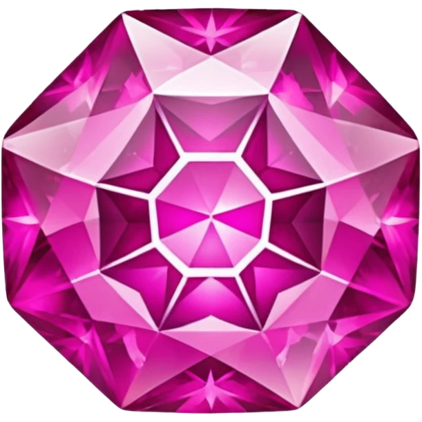pink with gold tones gemstone emoji